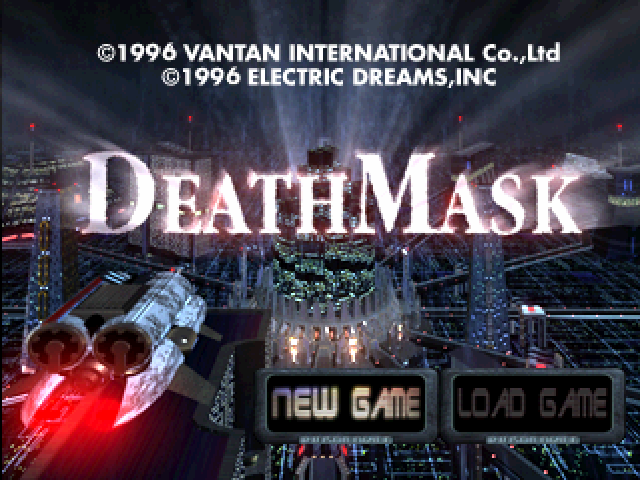 Death Mask title screen for Playstation