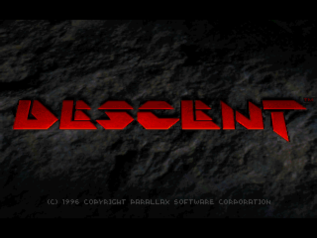Descent title screen for Playstation