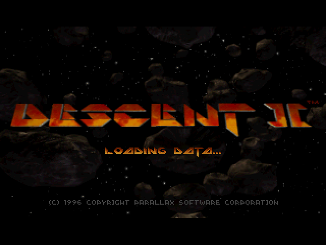Descent 2 title screen for Playstation