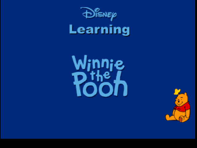 Disney Learning Winnie the Pooh title screen for Playstation