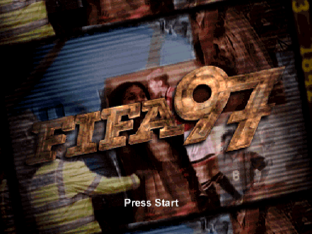 FIFA 97 [Platinum] title screen for Playstation