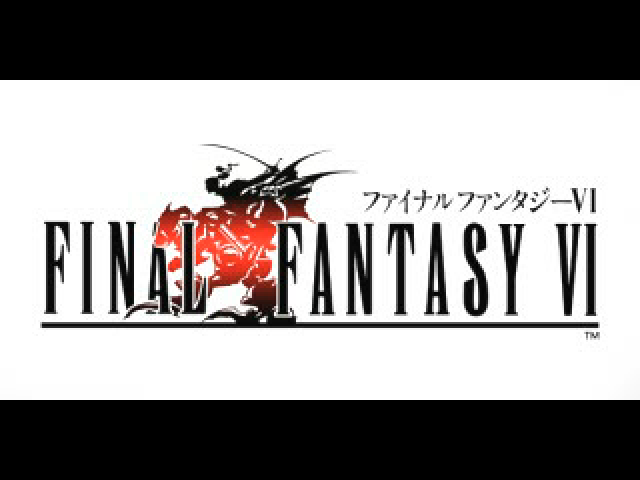 Final Fantasy VI title screen for Playstation