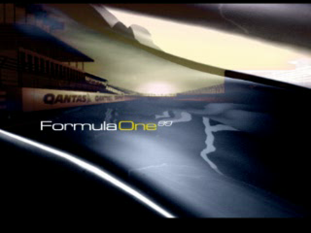 Formula One 99 title screen for Playstation
