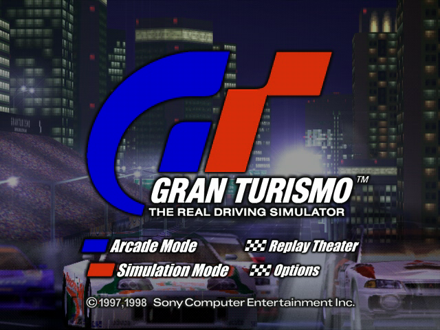 Gran Turismo title screen for Playstation