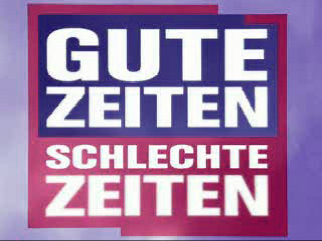 Gute Zeiten Schlechte Zeiten Quiz title screen for Playstation