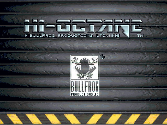 Hi-Octane title screen for Playstation