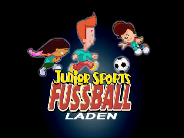 Junior Sports Football title screen for Playstation