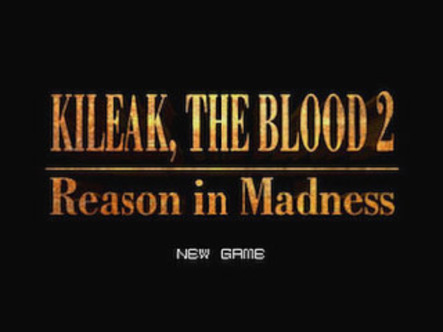 Kileak, the Blood 2: Reason in Madness title screen for Playstation
