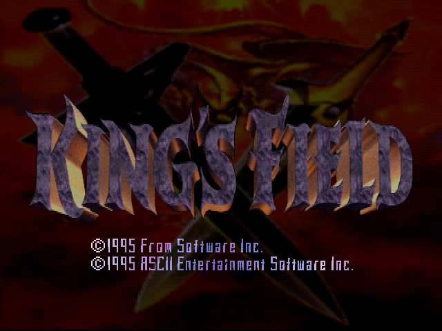 King's Field 2 title screen for Playstation