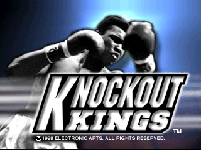 Knockout Kings 99 title screen for Playstation