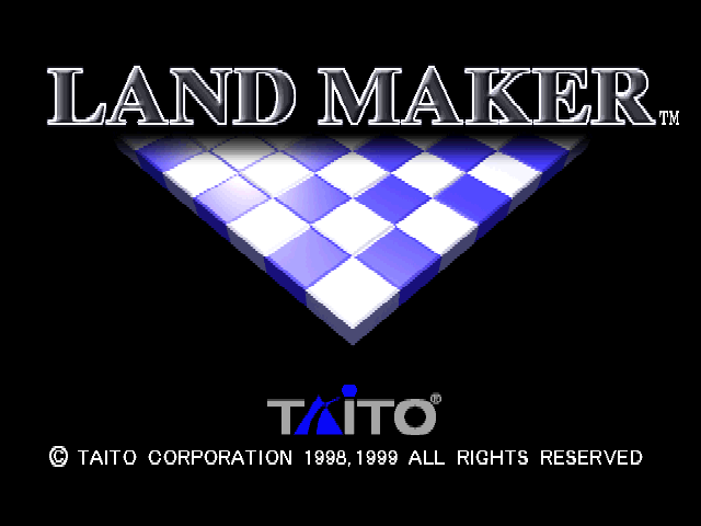 Landmaker title screen for Playstation