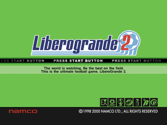 Liberogrande 2 title screen for Playstation