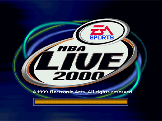 NBA Live 2000 [Classics] title screen for Playstation