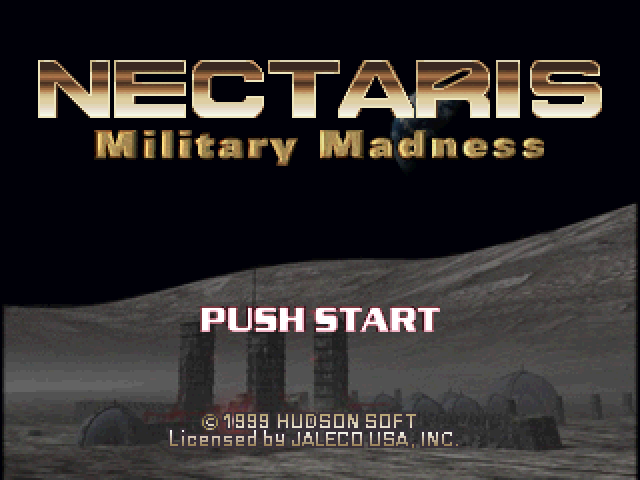 Nectaris title screen for Playstation