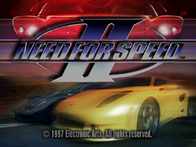 Need for Speed 2 title screen for Playstation