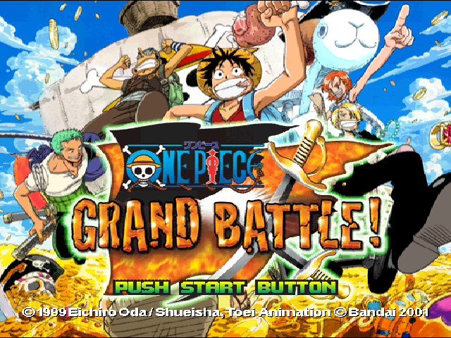 One Piece Grand Battle title screen for Playstation