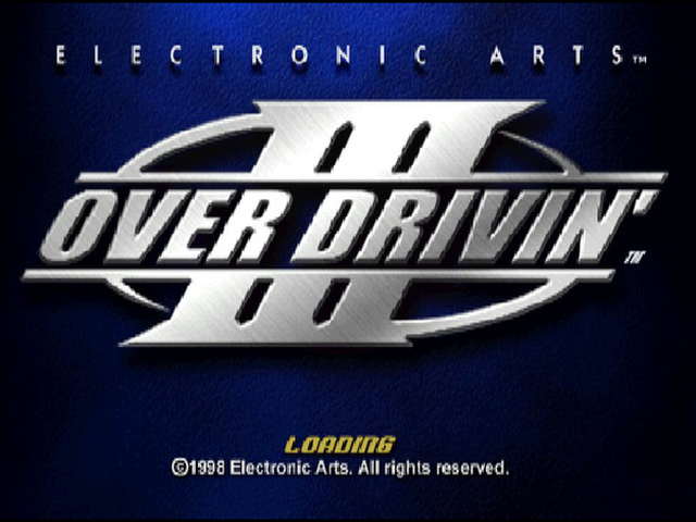 Over Drivin' III: Hot Pursuit title screen for Playstation