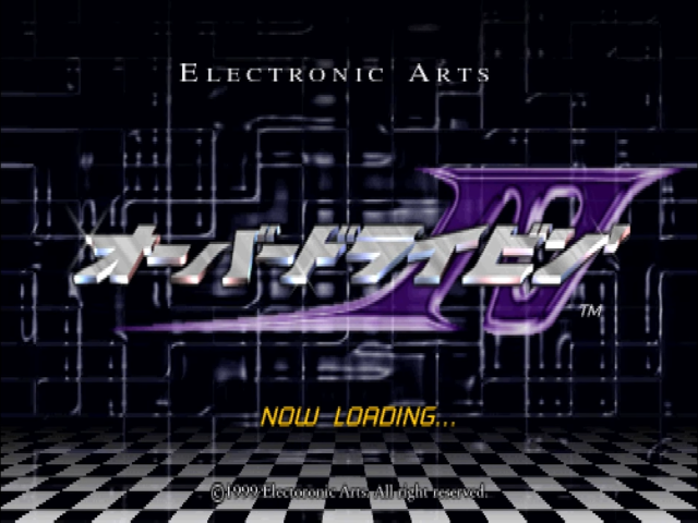 Over Drivin' IV title screen for Playstation
