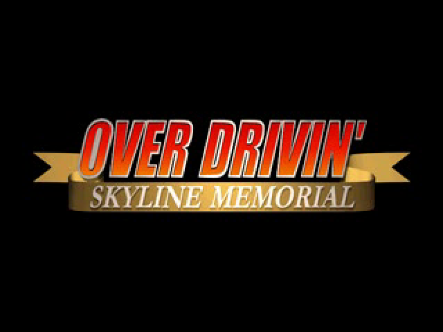 Over Drivin' Skyline Memorial title screen for Playstation