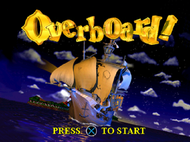 Overboard title screen for Playstation