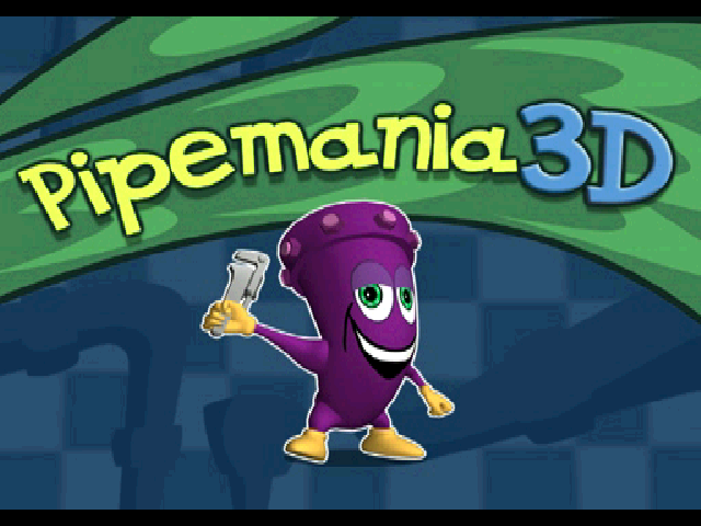 Pipe Mania 3D title screen for Playstation