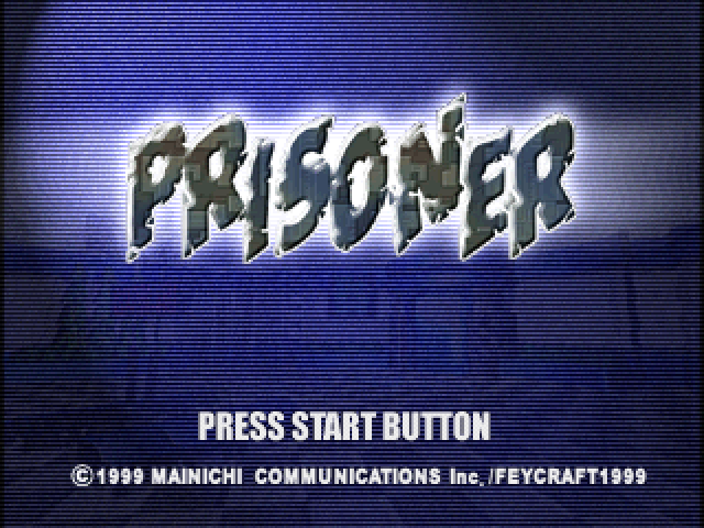 Prisoner title screen for Playstation