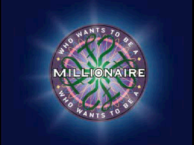 Quiz Millionaire title screen for Playstation
