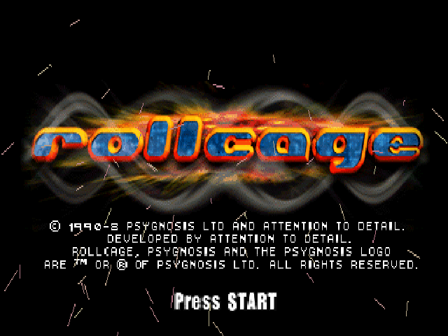 Rollcage [Promo] title screen for Playstation