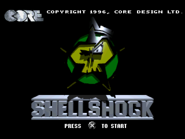 Shellshock [Long Box] title screen for Playstation