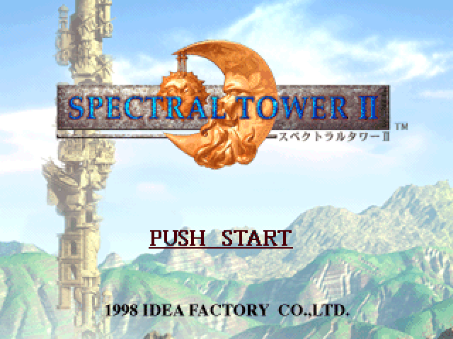 Spectral Tower 2 title screen for Playstation