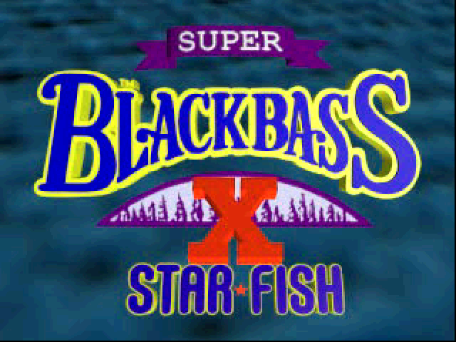 Super Black Bass X title screen for Playstation