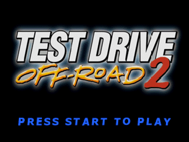 Test Drive 4x4 title screen for Playstation