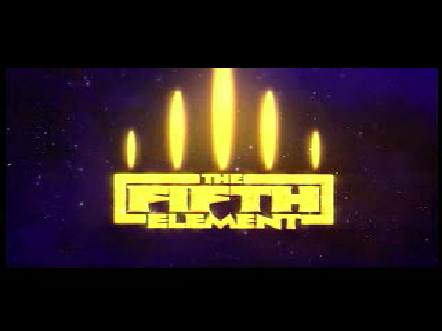 The Fifth Element title screen for Playstation