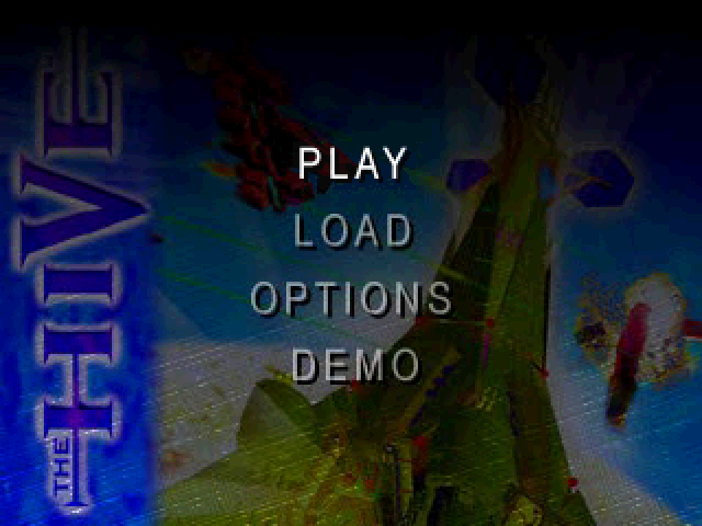 The Hive title screen for Playstation