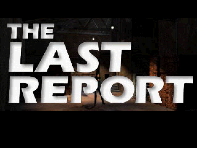 The Last Report title screen for Playstation