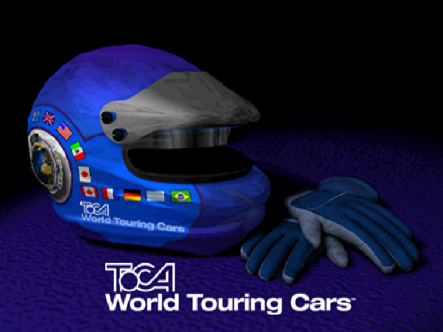 TOCA World Touring Cars title screen for Playstation