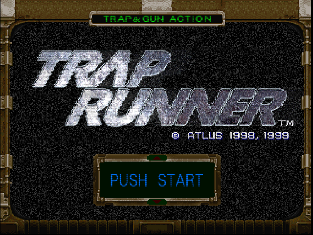 Trap Runner title screen for Playstation