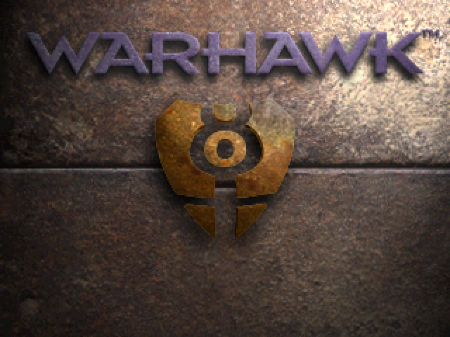 Warhawk title screen for Playstation