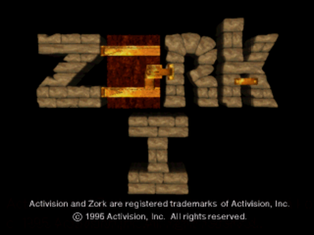 Zork I - The Great Underground Empire title screen for Playstation