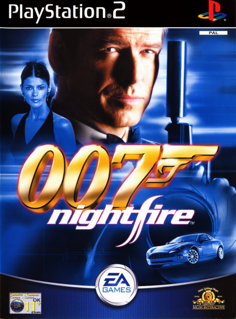 007 Nightfire box art for Playstation 2