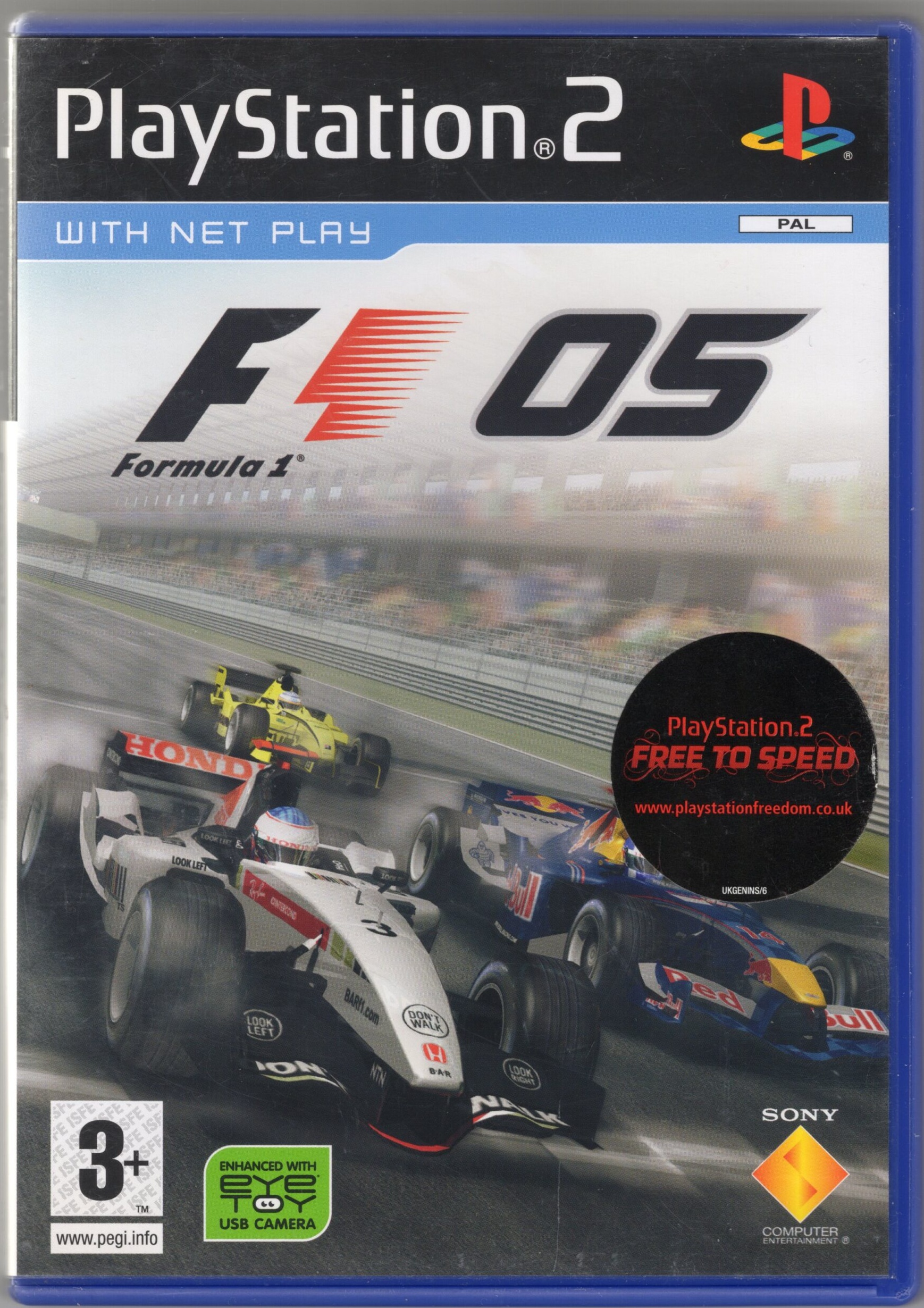 Formula 1 05 box art for Playstation 2