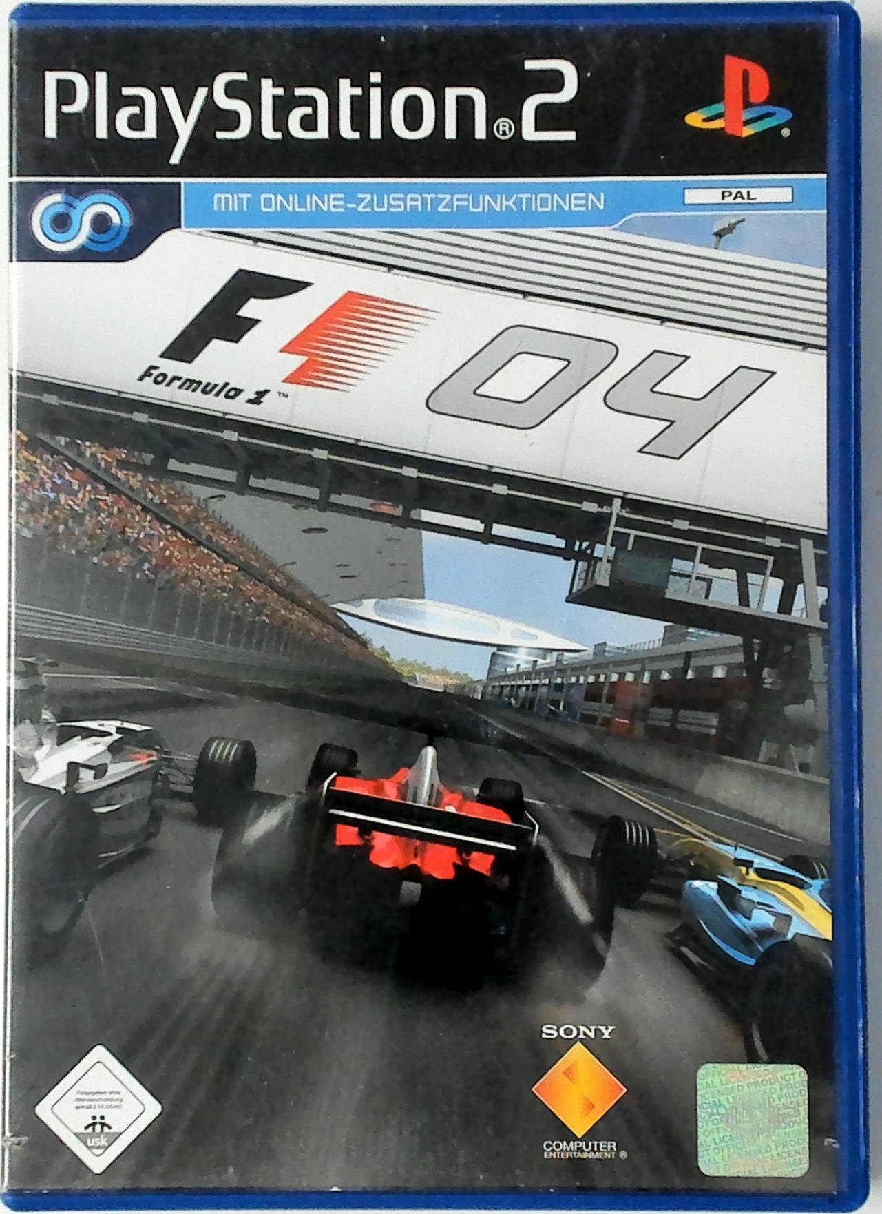 Formula One 2004 box art for Playstation 2