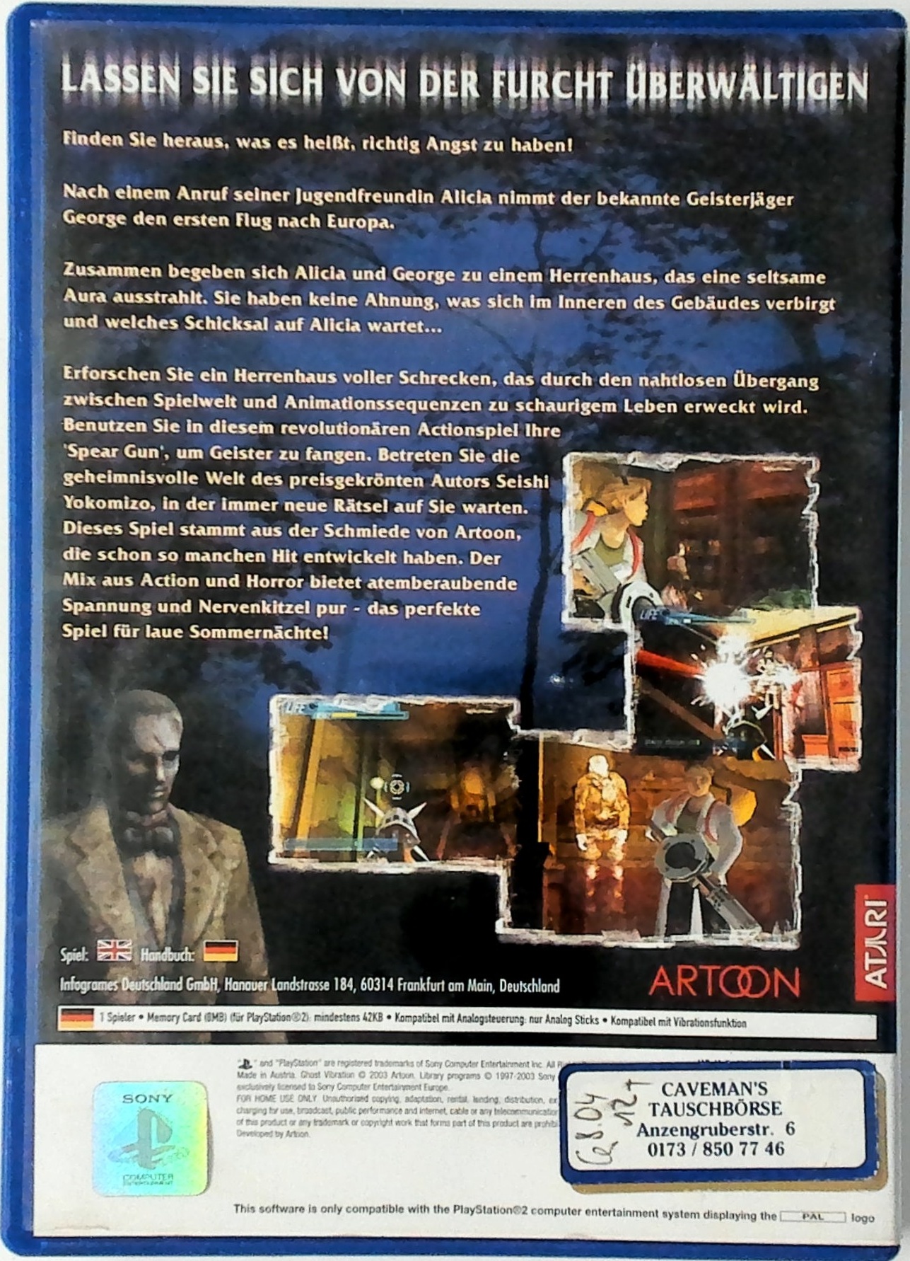 Ghost Vibration box art for Playstation 2
