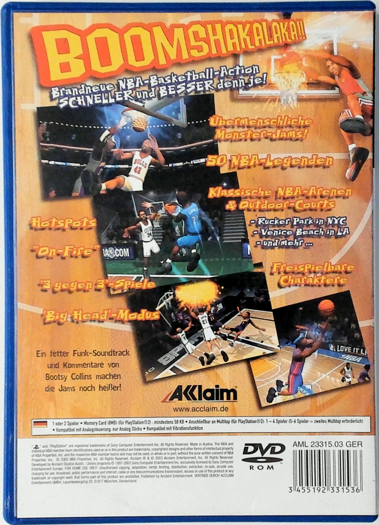 NBA Jam box art for Playstation 2