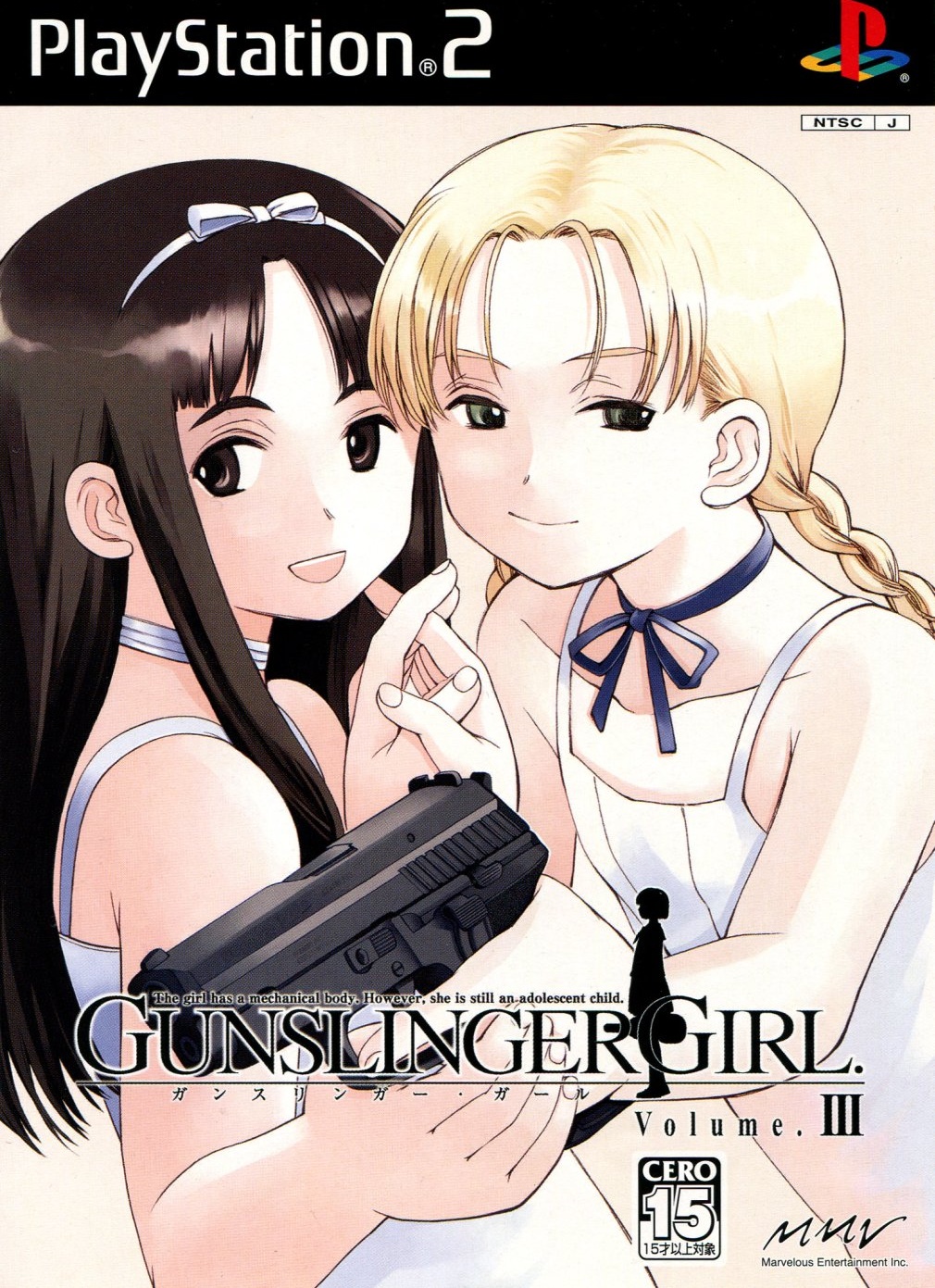 Gunslinger Girl Volume III box art for Playstation 2