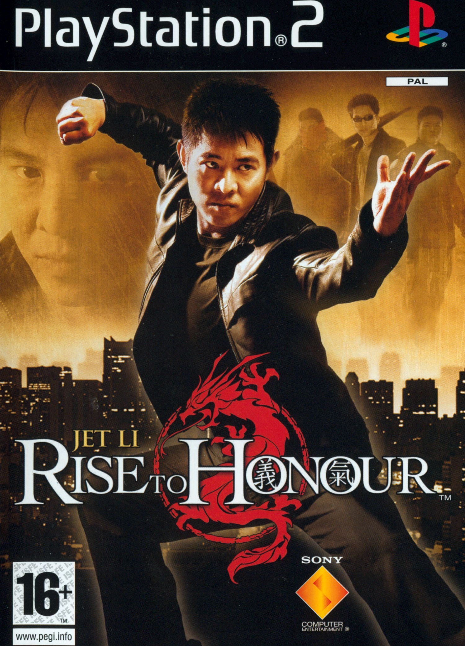 Jet Li: Rise To Honour box art for Playstation 2