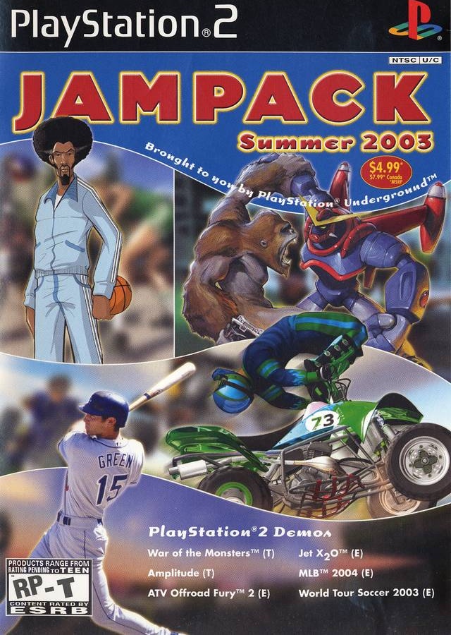 PlayStation Underground Jampack: Summer 2003 [RP-M] box art for Playstation 2
