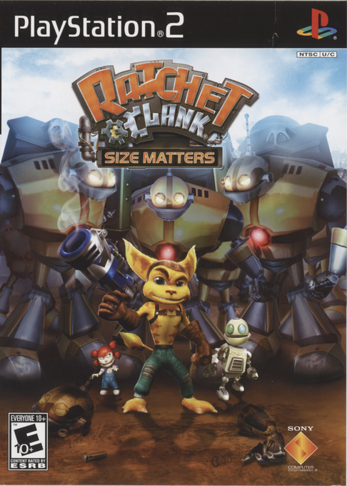 Ratchet & Clank Size Matters box art for Playstation 2