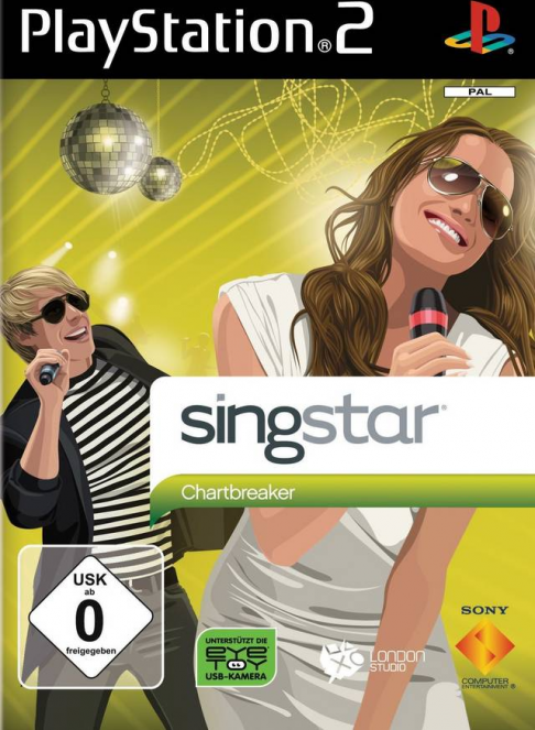 SingStar Chartbreaker box art for Playstation 2