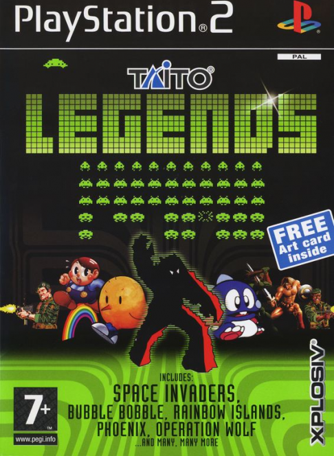 Taito Legends Double Pack box art for Playstation 2